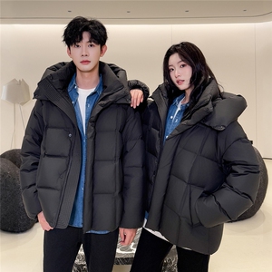 现货韩版面包服情侣装羽绒服男女青年学生225克90绒羽绒外套图片