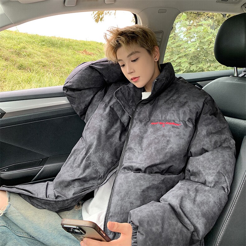 24冬季棉服新款M6652-P118扎染美式复古休闲P防风保暖棉衣男，男装棉衣，星座307A