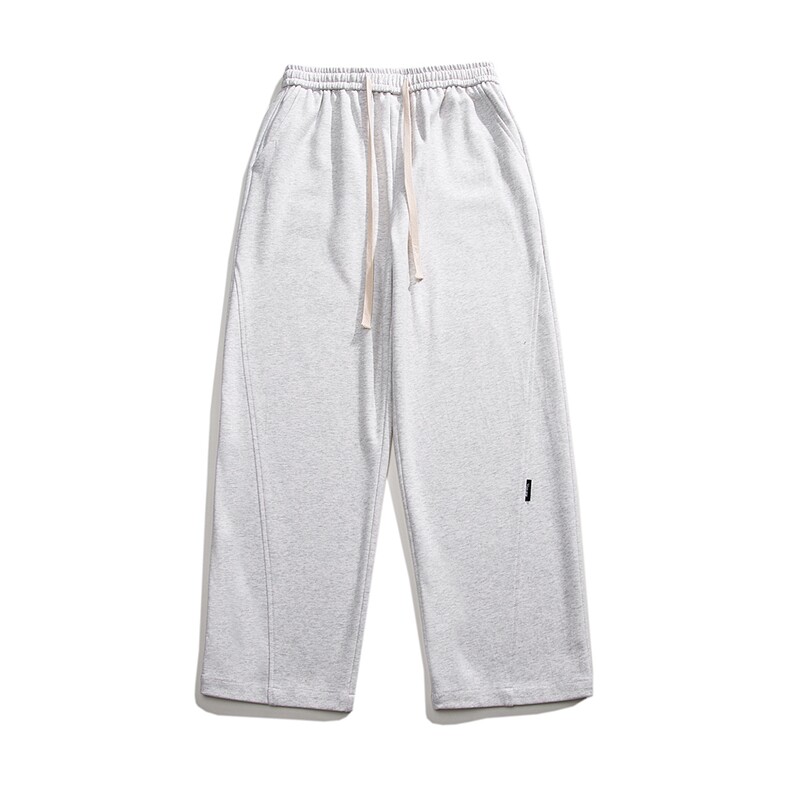 抖音直播得物2025秋冬港风新品纯色运动裤卫裤K021P45,男装休闲裤,电商042