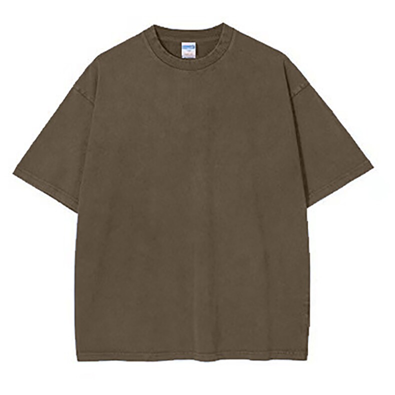 2023纯色做旧夏季TEE打底衫水洗棉短袖重磅bf美式T恤JC071P25,男装T恤,星座1905A（原电商B343）