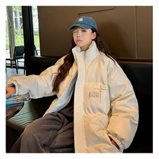 2025情侣款PU皮棉衣棉服鳄鱼纹拼接面包服棉袄皮衣外套1612-P85，男装皮衣，星座207