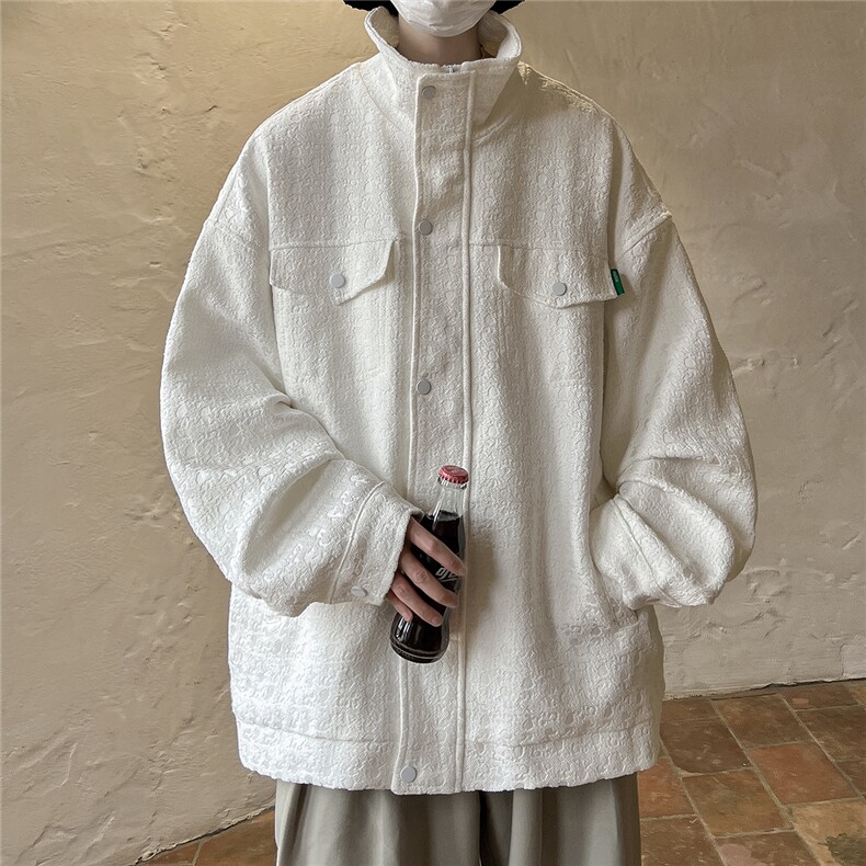 小香风美式牛仔大码M-5XL夹克大皂风百搭工装外套JK8740P125控168，男装夹克，星座227-7