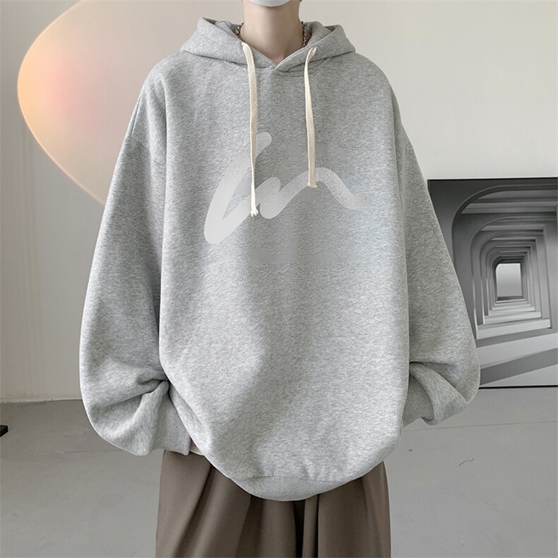 连帽卫衣男大码运动服帽衫外套WY2280-P35加绒款-P40,男装卫衣,电商A040