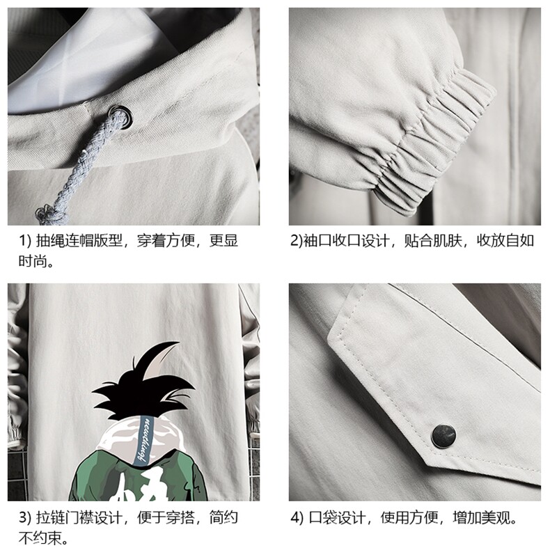 JK41005-P85加棉款-P115纯棉连帽夹克男士大码工装夹克男网格,男装夹克,电商A040A