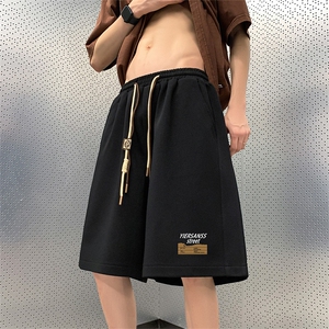 已注册菠萝格得物直播抖音高品质宽松男中裤五分短裤K078P35控48图片
