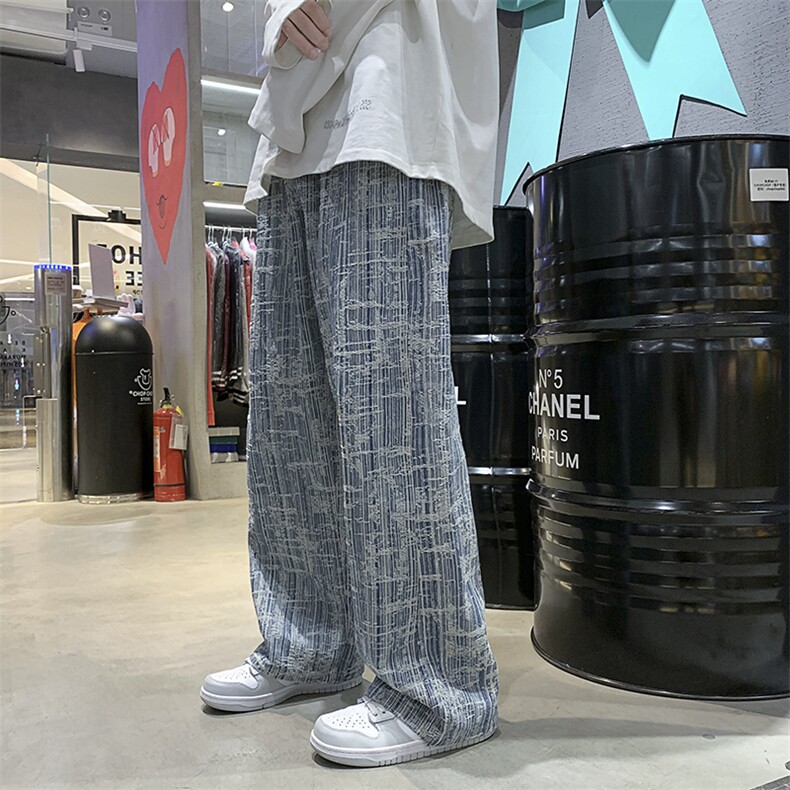 新面料韩版潮流宽松休闲复古牛仔裤长裤A125-2028-P50，男装牛仔裤，电商A125