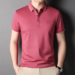 D22763钱塘2020-2夏季男士精品休闲翻领短袖T恤P54图片