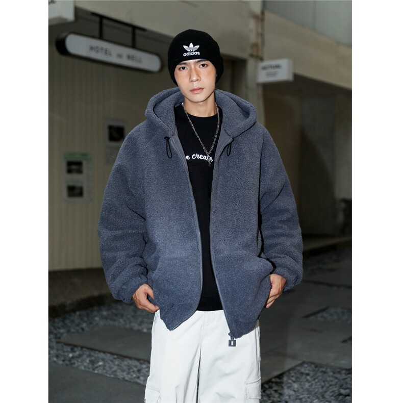 秋冬棉衣夹棉夹克加厚外套美式棉服羊羔毛厚1016-1W99P118K149,男装棉衣,星座1016-1（原电商B408-1）