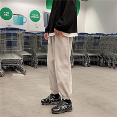 1灯芯绒春季港风休闲裤男卫裤大码M-5XL九分裤运动裤K7439P45控68，男装休闲裤，星座226-2