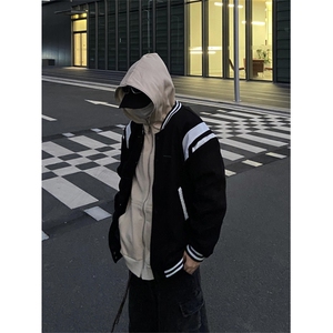 棒球服夹克男女韩版潮流高街帅拼色宽松2025秋冬ins外套WT001-P55图片