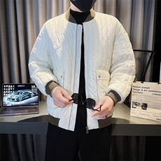 直播冬新款棉衣羽绒棉男潮牌男加厚棉服港风宽松外套MY5056，男装棉衣，电商A236