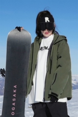 24冬潮牌单板双板防水中性风滑雪服男加棉加厚中性风外套M70-P140，男装棉衣，电商A001-1