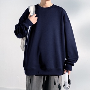 抖音得物 高品质二开 支持退换 25秋冬全棉宽松圆领纯色卫衣HM07图片