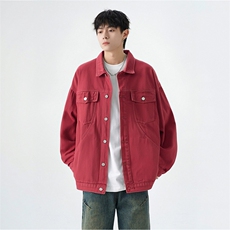 经典复古款工装潮流牛仔夹克港风质感水洗街头风外套HY02TP60控85，男装夹克，电商A102B