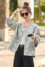 2025春季新款gf外套新中式拼接g风外套潮，女装短外套，橙子家