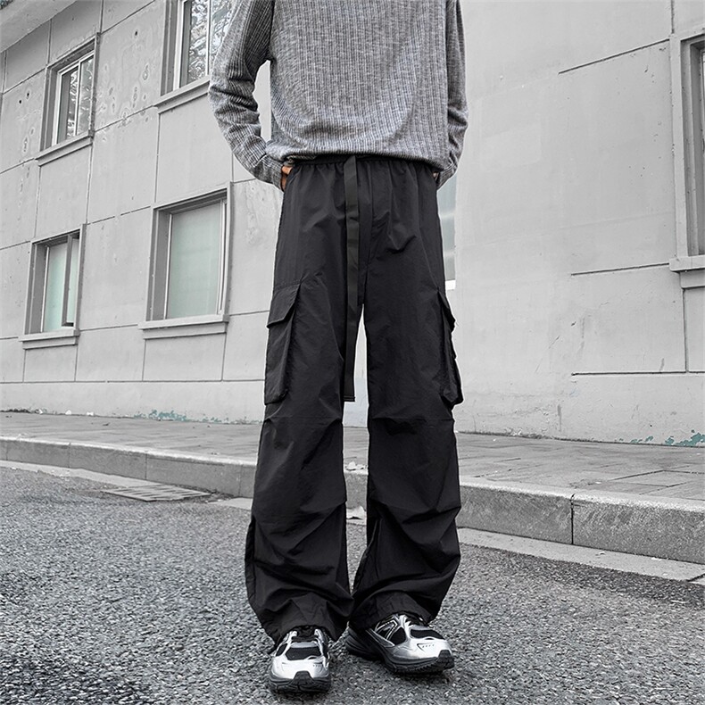 春季美式潮牌宽松工装阔腿休闲大口袋冲锋裤男C5395-TP3568,男装工装外套,电商A102