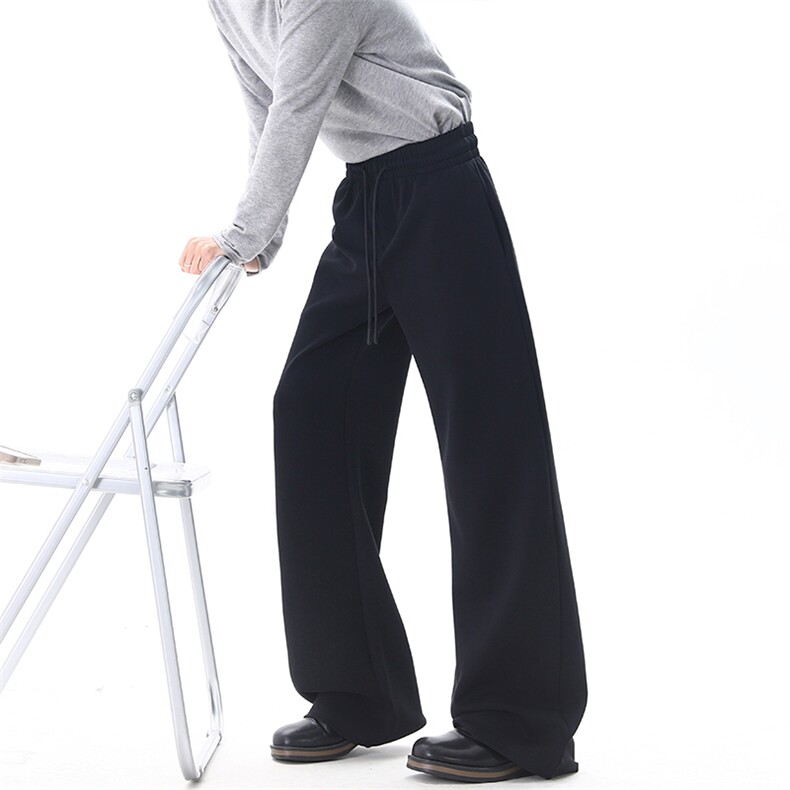 02春新款软糯丝滑空气层卫裤直筒宽松通勤神裤XZ211-1-K2608-P50，男装休闲裤，星座211-1