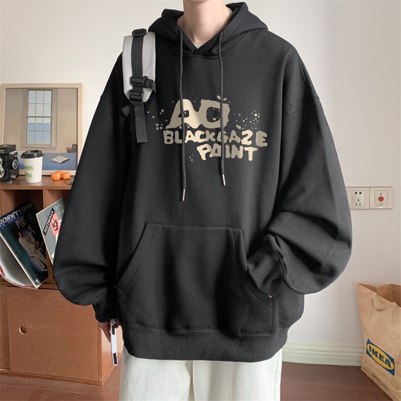 ！连帽圆领卫衣男装港风帽衫男LM145-P35,男装卫衣,电商B367