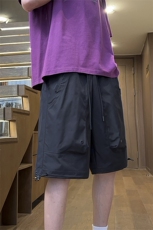 港风工装休闲裤高街五分裤宽松沙滩裤直通短裤DK306P35，男装休闲裤，星座1204-3
