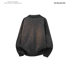 简约开衫毛衣男秋季冬慵懒风情侣圆领针织衫百搭线衣MY0653-P60，男装针织衫/毛衣，星座308B-2