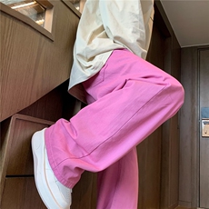夏季薄款男多巴胺穿搭彩色裤子美式阔腿降落伞工装长裤HR01-P50，男装休闲裤，星座1109-3