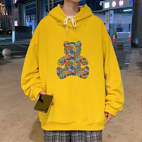 WY2222-P35  纯棉连帽卫衣男大码运动帽衫宽松薄外套男图片