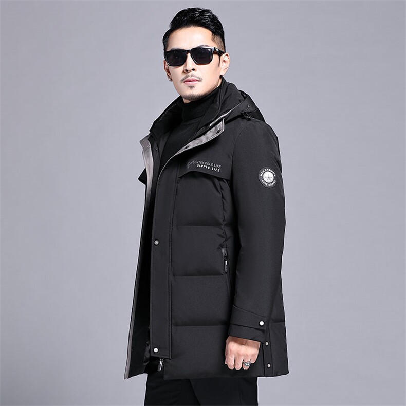 B2176钱塘2020-3冬季继续90白鸭绒连帽羽绒服男装羽绒服P270图片