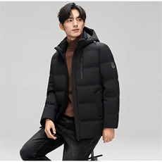 新款男士羽绒服白鸭绒加厚防寒帽子可脱卸309B-3-E067-P250，男装羽绒服，星座1409-3