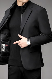 DF66011钱塘2020-2冬季厚款立领百搭在简约中年男士羽绒服P220图片