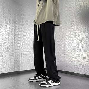 青春流行微弹纯色男春秋休闲裤直筒时尚潮牌CK509 P33图片