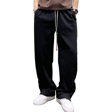 水洗扎染脏脏直筒裤重磅做旧宽松拉链阔腿裤A329-K19-P60，男装休闲裤，电商A329