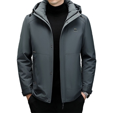 DF22441钱塘2020-2新款冬季时尚休闲有帽简约中年男士羽绒服P305，男装羽绒服，钱塘207-2