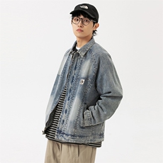 2026春季新款男装日系潮牌宽松牛仔外套休闲夹克JK576-F139，男装工装外套，电商A101（原外27）