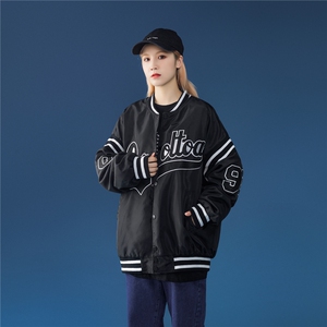 女类C316 JK622 P88秋装新款运动外套班服情侣装男女款夹克衫棒图片
