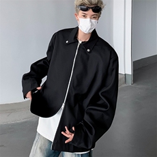 小众cleanfit垫肩行政夹克2024高级感廊形短款Y160-P63，男装夹克，星座1109-3