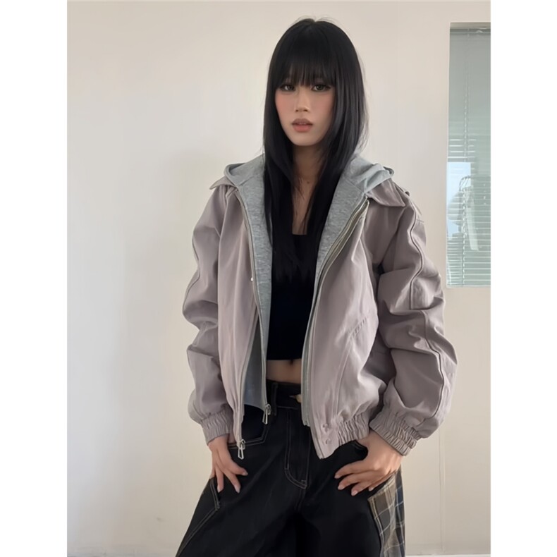 1506/QW1110/P98春秋痞帅外套男ins高街潮宿风韩版潮流宽松夹克，男装夹克，星座1506