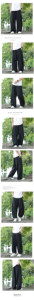 风 亚麻透气可束脚直筒休闲裤 星座815-8605p90图片
