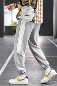 秋季裤子ins男士韩版潮流宽松束脚卫裤休闲裤九分裤DS990T图片