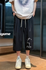 冰丝七分裤男大码速干短裤男五分裤酒店风风格QK72344-P25，男装休闲裤，电商A040