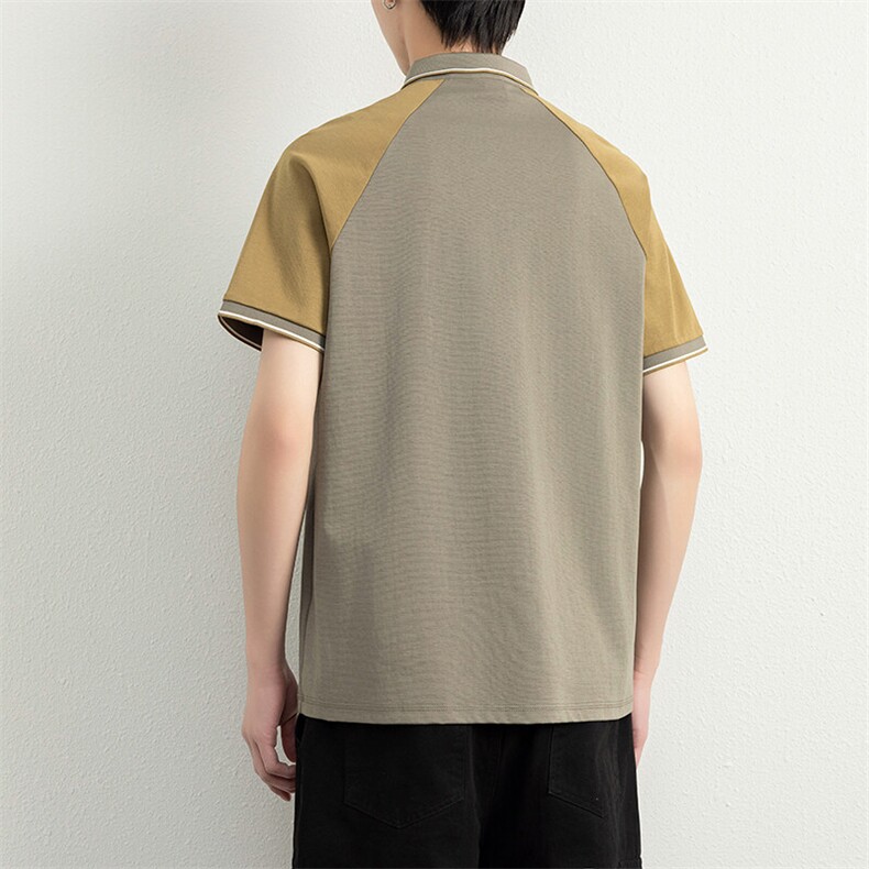 无影墙夏季短袖男刺绣翻领POLO衫T恤宽松休闲半袖上衣YD3303-P38,男装Polo衫,星座310B-3