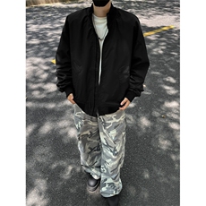秋季新款立领夹克潮流宽松休闲设计感外套，男装夹克，星座410-6（原星座1304-1）