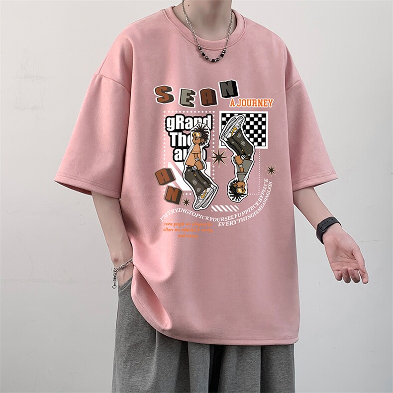 麂皮绒短袖t恤男大码半袖男JD82282-P25,男装T恤,电商A040