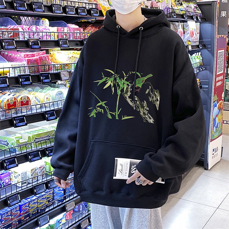 华棉连帽秋冬男装卫衣潮加绒加厚鸟语花香加肥加大码胖子外套,女装短外套,星座909