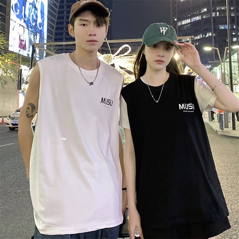 V5220克精梳纯棉坎肩印花背心马甲T恤大码情侣男女夏团队可定制,男装T恤,星座115A-3