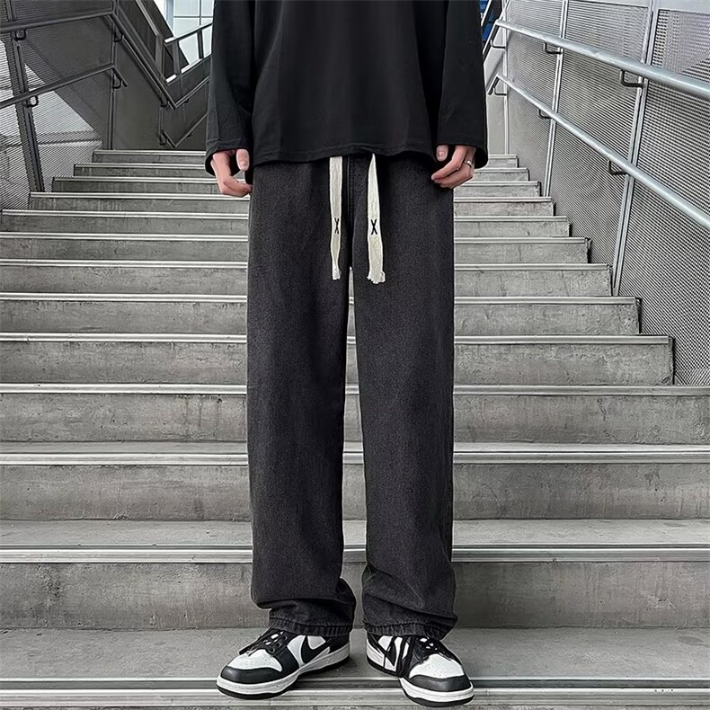 牛仔裤男秋季潮大码休闲裤子高街F57P40,男装牛仔裤,星座1116-2