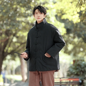 棉衣风2025冬装唐装男大码宽松外套加厚保暖棉服1217p138图片