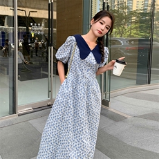 【新款有现货】小众碎花连衣裙82366-P105-K145，女装连衣裙，辉之琳