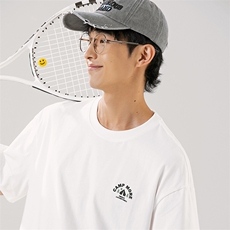 2024夏季新款男装日系潮牌纯棉印花圆领宽松短袖休闲T恤T926-F44，男装T恤，电商A101（原外27）