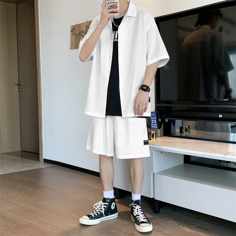 夏季搭配帅气学生青少年休闲时尚潮男装两件套TZ003-特批60,男装休闲裤,星座718-1