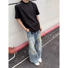 新款短袖t恤男夏季韩版潮流简约半袖上衣港风宽松休闲潮牌体恤衫，男装T恤，四季星座505